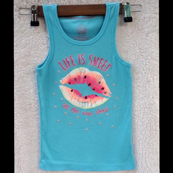 Faded Glory "Life is Sweet" Girls Tank Top - Picture 1 of 4